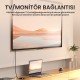 VegGieg USB-A to 4K 30Hz HDMI ve 1080P 60Hz VGA Görüntü Çevirici Kablo