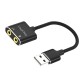 VegGieg USB Ses Kartı 3.5mm Kulaklık ve Mikrofon Girişli