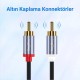VegGieg USB Type-C to 2 RCA Ses Kablosu 3 Metre