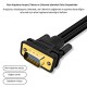 Veggieg VGA Splitter Kablo 1 Erkek to 2 Dişi Görüntü Çoklayıcı Ayırıcı Y Adaptör