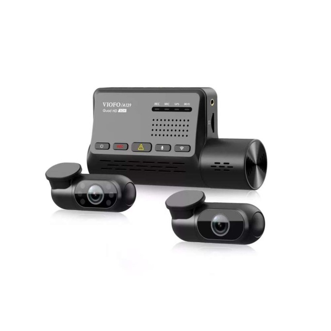 Viofo A139 WiFi GPS Modüllü 3 Kameralı QHD 2K Araç Kamerası