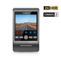  Viofo A229 Plus 2K HDR Sony Starvis 2 Sensörlü Wi-Fi GPS'li Araç Kamerası