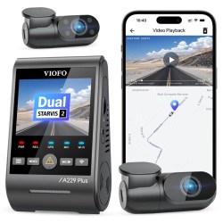 Viofo A229 Plus 3 Kameralı Ön-İç-Arka 2K+2K+1080P HDR Sony Starvis 2 WiFi GPS’li Araç Kamerası Viofo A229 Plus 3 Kameralı Ön-İç-Arka 2K+2K+1080P HDR Sony Starvis 2 WiFi GPS’li Araç Kamerası