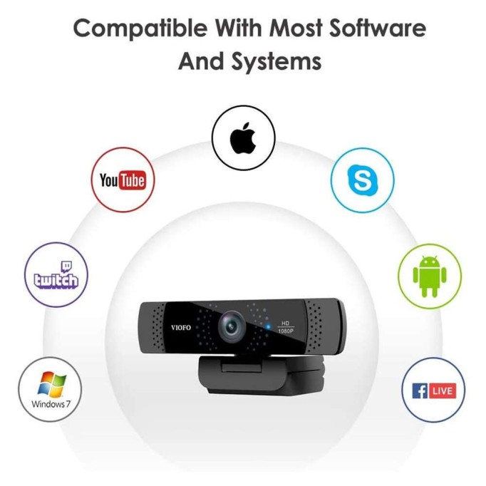 Viofo P800 Full HD Mikrofonlu Webcam Bilgisayar PC Kamerası Viofo P800 Full HD Mikrofonlu Webcam Bilgisayar PC Kamerası