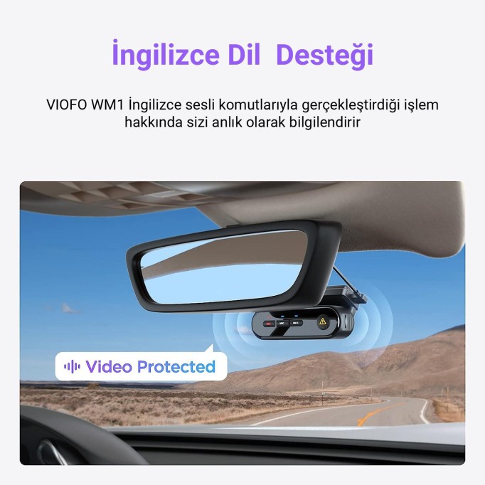 Viofo WM1 2K 30FPS QHD Sony Starvis Sensor Wifi GPS'li Araç Kamerası