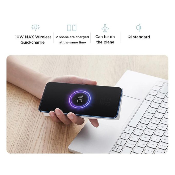 Xiaomi 10000 mAh 18W PD 10W Kablosuz Şarj Taşınabilir Powerbank Xiaomi 10000 mAh 18W PD 10W Kablosuz Şarj Taşınabilir Powerbank