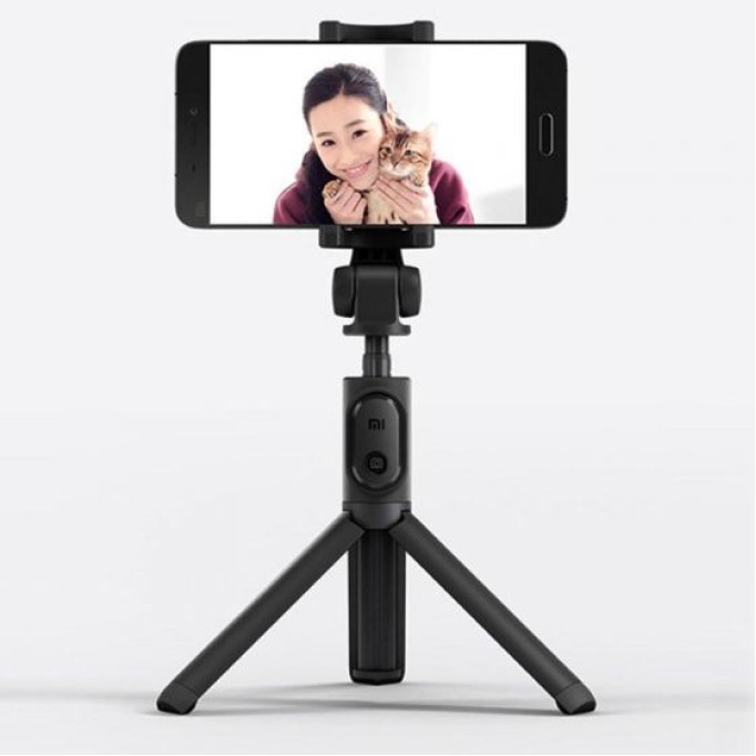 Xiaomi İkisi Bir Arada Bluetooth Selfie Çubuğu - Tripod Gri