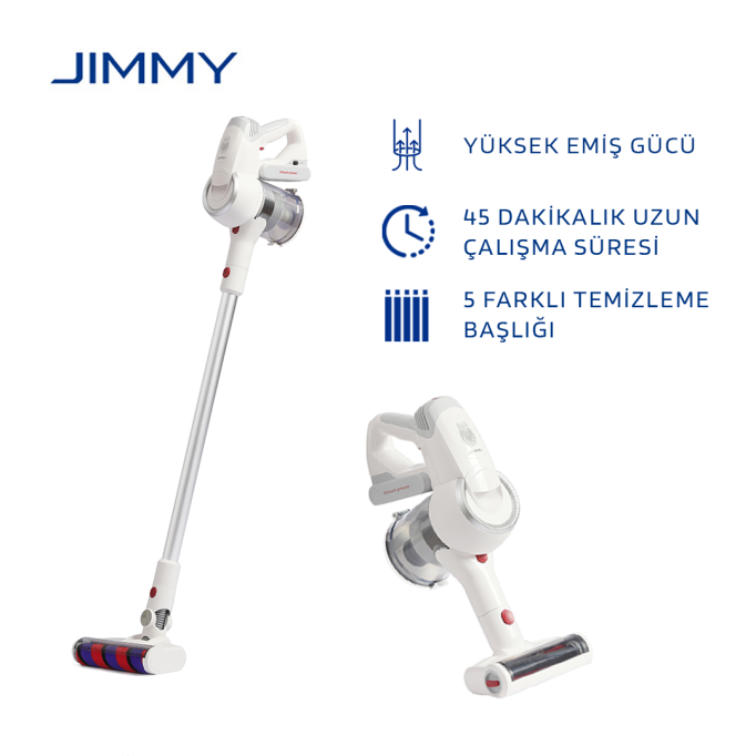 Xiaomi Jimmy JV53 Kablosuz Şarjlı Dikey Süpürge Xiaomi Jimmy JV53 Kablosuz Şarjlı Dikey Süpürge