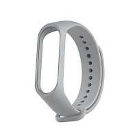 Xiaomi Mi Band 3 ve Mi Band 4 Yedek Silikon Bileklik Gri