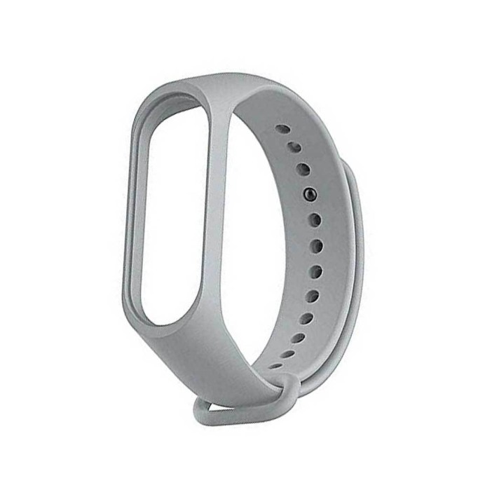 Xiaomi Mi Band 3 ve Mi Band 4 Yedek Silikon Bileklik Gri