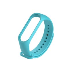 Turkuaz Xiaomi Mi Band 3 ve Mi Band 4 Yedek Silikon Bileklik Turkuaz