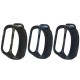 Xiaomi Mi Band 4 ve 3 için Kamuflaj Desenli Yedek Silikon Bileklik Gri