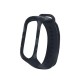 Xiaomi Mi Band 4 ve 3 için Kamuflaj Desenli Yedek Silikon Bileklik Gri