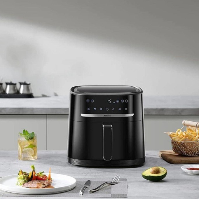 Xiaomi Air Fryer 6 Litre Dokunmatik Ekranlı Yağsız Fritöz Siyah