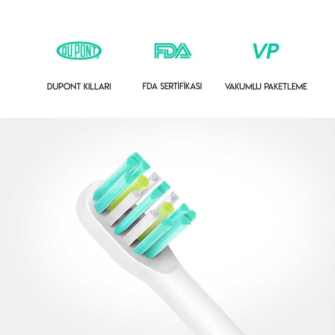 Xiaomi SOOCAS X3 Diş Fırçası Yedek Başlığı 2 Adet Xiaomi SOOCAS X3 Diş Fırçası Yedek Başlığı 2 Adet