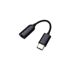 Siyah Xiaomi Type-C - Audio Kulaklık Jak Dönüştürücü Siyah