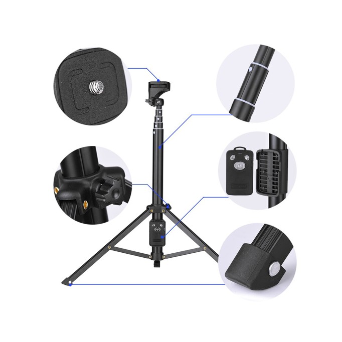Yunteng VCT-1688 Selfie Kumandalı Monopod Tripod