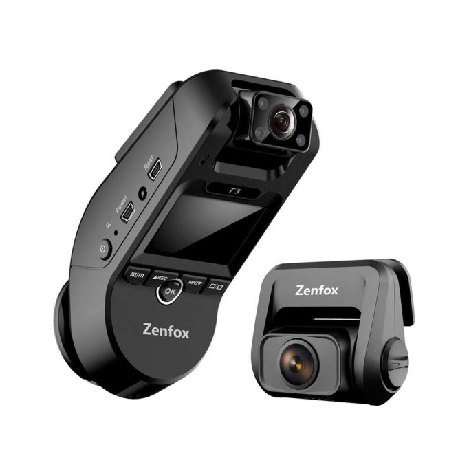 Zenfox T3 WiFi 3 Kanallı Quad HD Araç İçi Kamera Zenfox T3 WiFi 3 Kanallı Quad HD Araç İçi Kamera