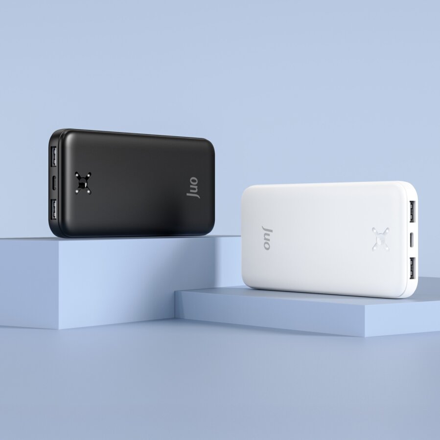 Juo 10000 mAh 10.5W Çift USB-A Çıkışlı Powerbank Taşınabilir Hızlı Şarj Cihazı Siyah - 6