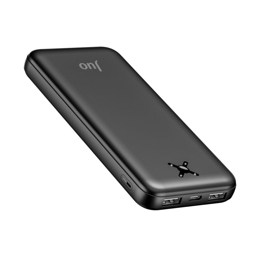 Juo 10000 mAh 10.5W Çift USB-A Çıkışlı Powerbank Taşınabilir Hızlı Şarj Cihazı Siyah - 3
