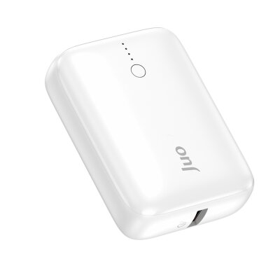 Juo 10000 mAh 22.5W USB-A + USB-C Powerbank Taşınabilir Hızlı Şarj Cihazı Beyaz