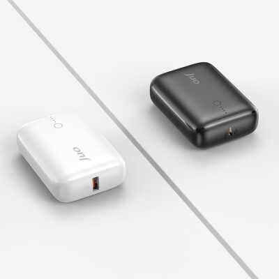 Juo 10000 mAh 22.5W USB-A + USB-C Powerbank Taşınabilir Hızlı Şarj Cihazı Beyaz - 2
