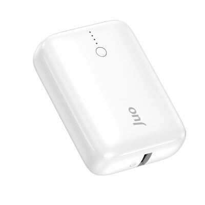 Juo 10000 mAh 22.5W USB-A + USB-C Powerbank Taşınabilir Hızlı Şarj Cihazı Beyaz