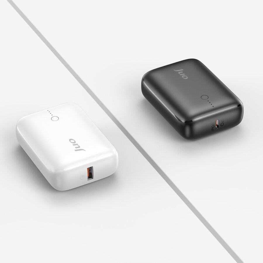 Juo 10000 mAh 22.5W USB-A + USB-C Powerbank Taşınabilir Hızlı Şarj Cihazı Siyah - 2