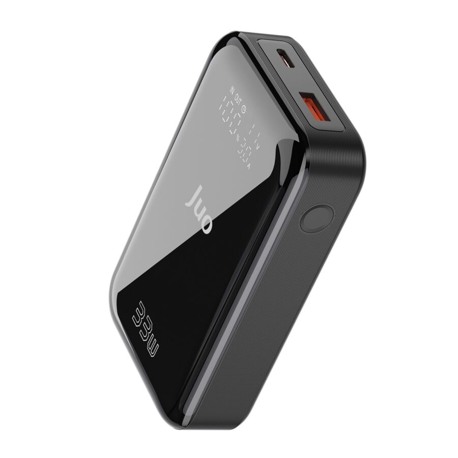 Juo 10000 mAh 33W LED Watt Amper Göstergeli USB-A + Type-C Powerbank Taşınabilir Hızlı Şarj Cihazı - 1