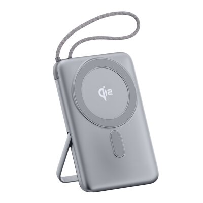 Juo 10000 mAh Qi2 MagSafe Powerbank Standlı PD 22.5W Taşınabilir Kablosuz Hızlı Şarj Cihazı