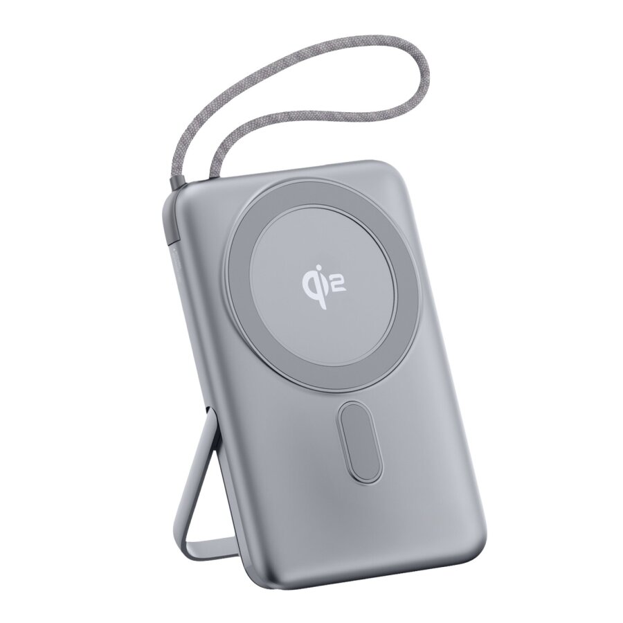 Juo 10000 mAh Qi2 MagSafe Powerbank Standlı PD 22.5W Taşınabilir Kablosuz Hızlı Şarj Cihazı - 1