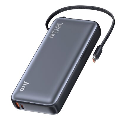 Juo 20000 mAh 130W LED Ekranlı USB- A + Type-C Kablolu Powerbank Taşınabilir Hızlı Şarj Cihazı - 2