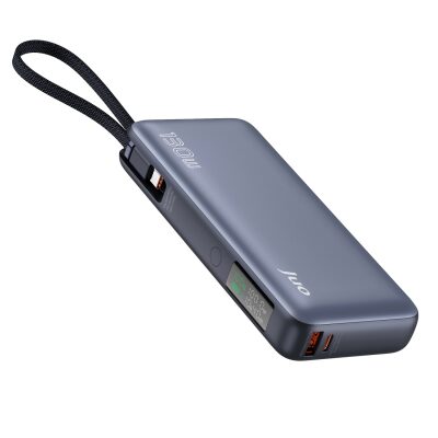 Juo 20000 mAh 130W LED Ekranlı USB- A + Type-C Kablolu Powerbank Taşınabilir Hızlı Şarj Cihazı