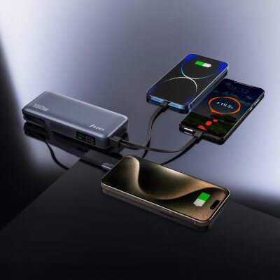 Juo 20000 mAh 130W LED Ekranlı USB- A + Type-C Kablolu Powerbank Taşınabilir Hızlı Şarj Cihazı - 5