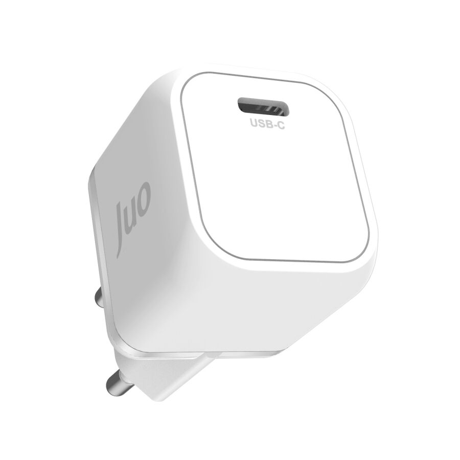 Juo 20W GaN USB-C Şarj Aleti iPhone & iPad & Android Uyumlu PD QC4.0 Type-C Hızlı Şarj Cihazı Beyaz - 4