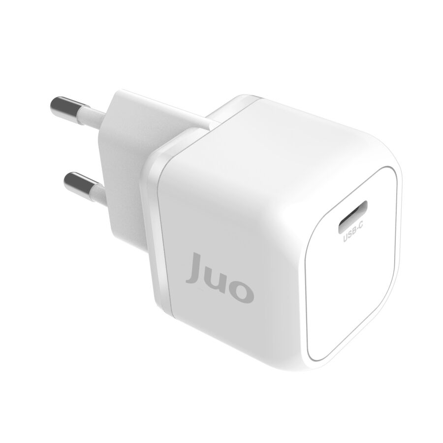 Juo 20W GaN USB-C Şarj Aleti iPhone & iPad & Android Uyumlu PD QC4.0 Type-C Hızlı Şarj Cihazı Beyaz - 5