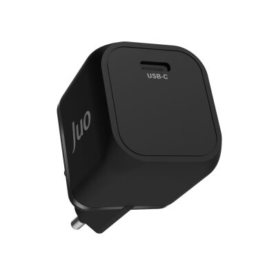 Juo 20W GaN USB-C Şarj Aleti iPhone & iPad & Android Uyumlu PD QC4.0 Type-C Hızlı Şarj Cihazı Siyah - 4