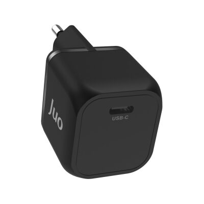 Juo 20W GaN USB-C Şarj Aleti iPhone & iPad & Android Uyumlu PD QC4.0 Type-C Hızlı Şarj Cihazı Siyah - 2