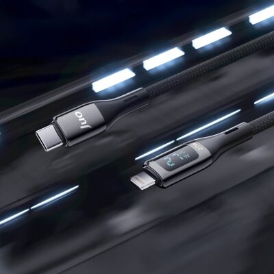 Juo 27W Dijital Led Ekranlı USB Type-C to Lightning iPhone iPad Hızlı Şarj ve Data Kablosu 2 Metre - 4