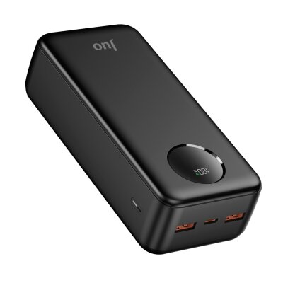 Juo 30000 mAh 22.5W Dijital Led Ekranlı Taşınabilir Hızlı Şarj Cihazı Powerbank Siyah - 2