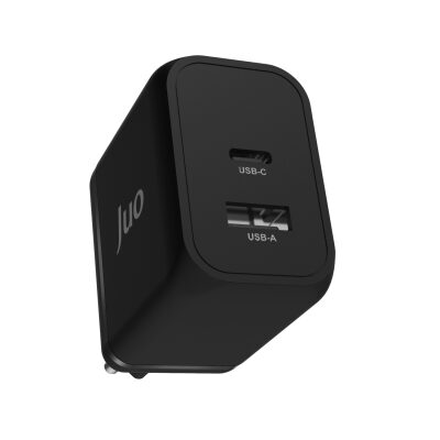 Juo 45W GaN USB-C + USB-A Şarj Aleti iPhone & iPad & Macbook & Samsung Uyumlu PD Type-C Hızlı Şarj Cihazı Siyah - 4