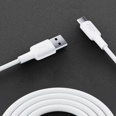 Juo 66W USB-A to USB Type-C Silikon Hızlı Şarj ve Data Kablosu 1 Metre Beyaz - 4