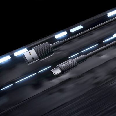 Juo 66W USB-A to USB Type-C Silikon Hızlı Şarj ve Data Kablosu 1 Metre Siyah - 3