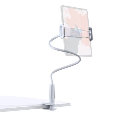 Juo 70 CM Akrobat Esnek Tablet ve Telefon Tutucu Stand Beyaz