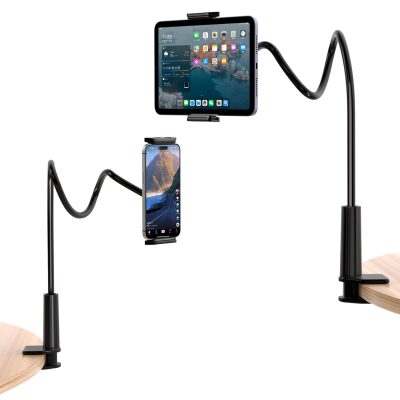 Juo 90 CM Akrobat Esnek Tablet ve Telefon Tutucu Stand Siyah