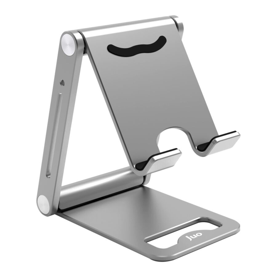 Juo Alüminyum Katlanabilir Metal Masaüstü Telefon Tutucu Standı Uzay Gümüş - 10