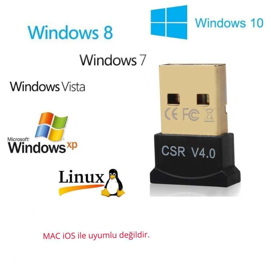 Juo BT400 Bluetooth 4.0 Mini USB Dongle Adaptör - 5