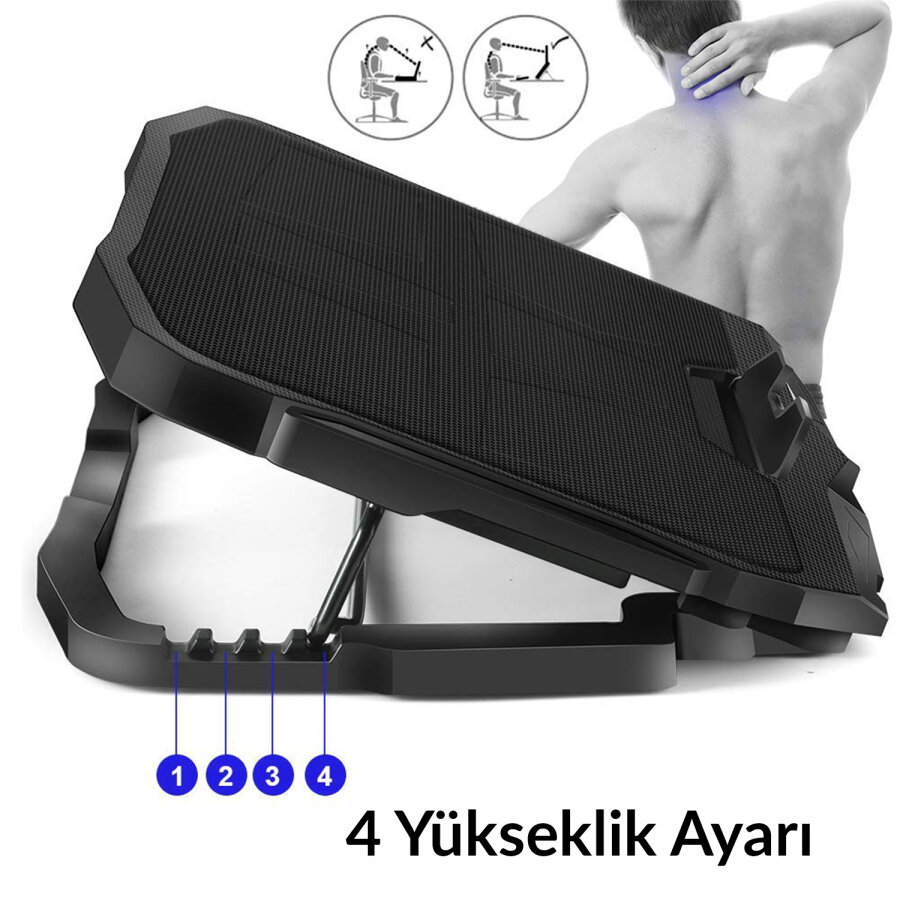 JUO C1 Led Ekranlı Notebook Soğutucu - 7