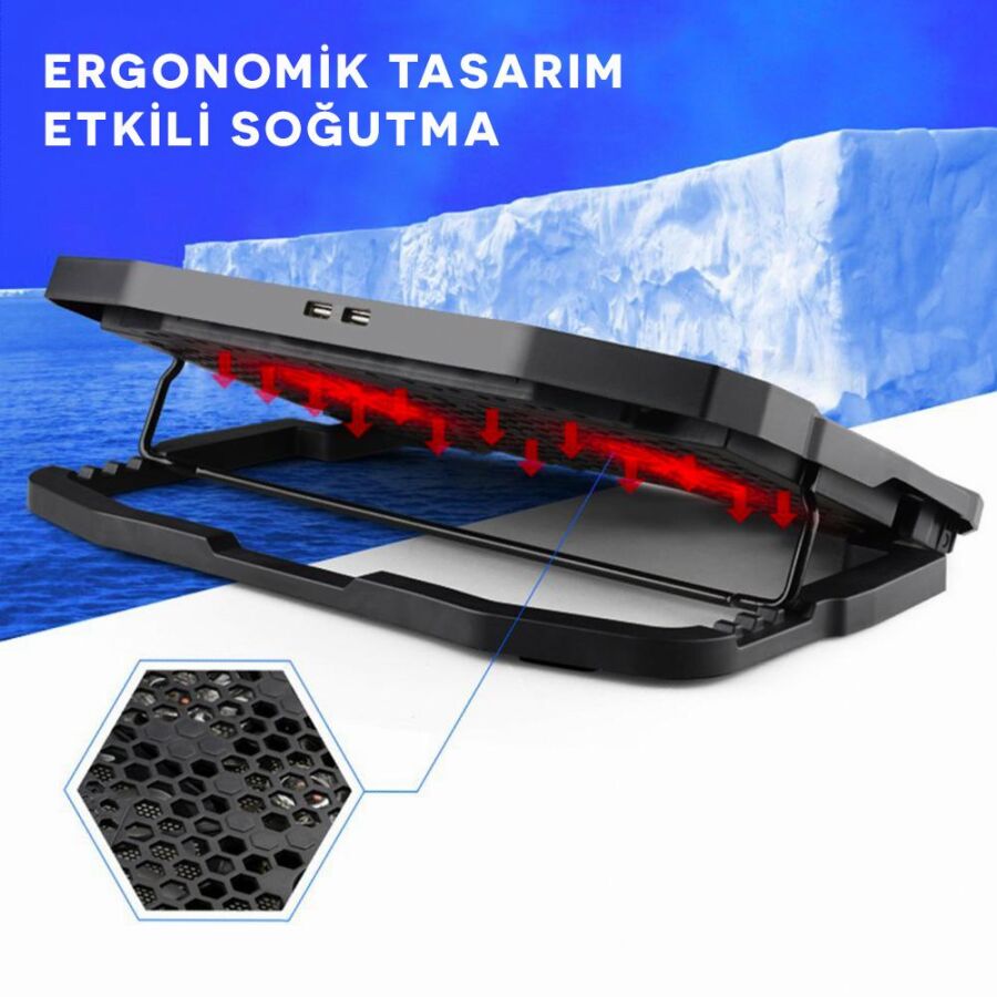 JUO C1 Led Ekranlı Notebook Soğutucu - 9