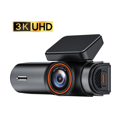 Juo C10 Pro 3K UHD HDR WiFi Ekranlı Araç Kamerası 170 Derece Geniş Açı Gece Görüşlü G-Sensörlü Araç İçi Kamera